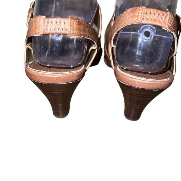 Women's Circa Joan & David Brown Leather Sandals Size 7M - Picture 4 of 7